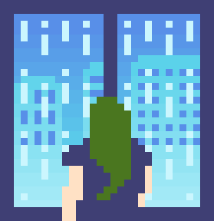 Rain pixel animation
